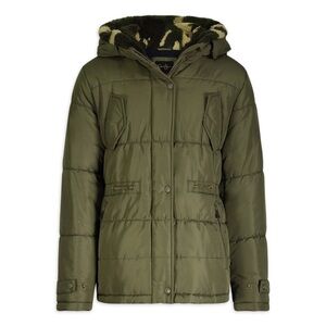 Jessica Simpson Girls Green Puff Jacket size 7/8